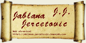 Jablana Jerčetović vizit kartica